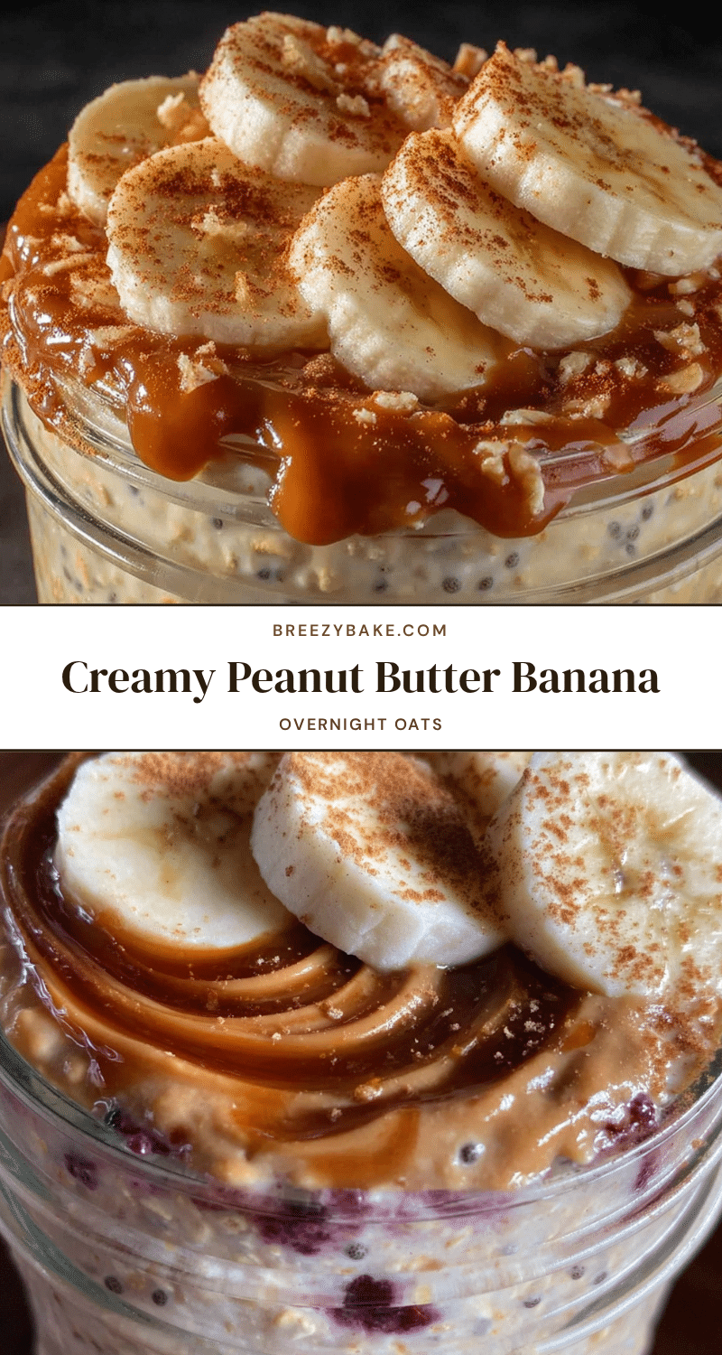 peanut butter banana overnight oats recipe