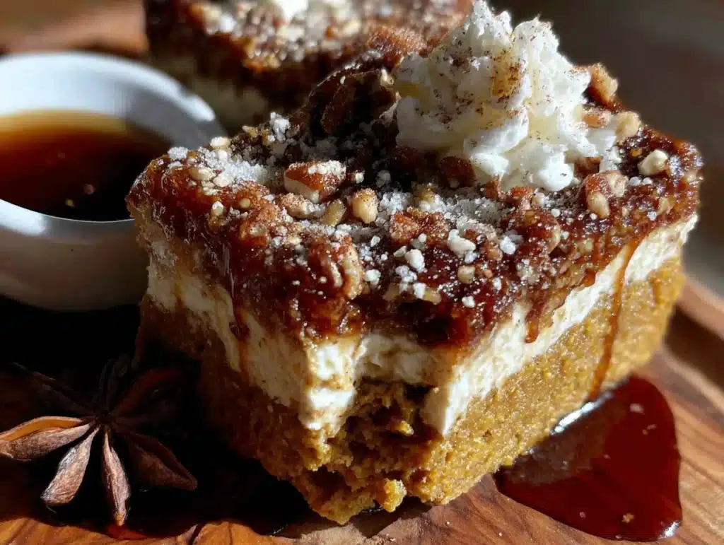 pumpkin chai latte snickerdoodle bars - featured image