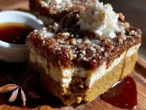pumpkin chai latte snickerdoodle bars - featured image