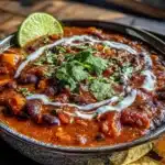 pumpkin chili with black beans - featured image