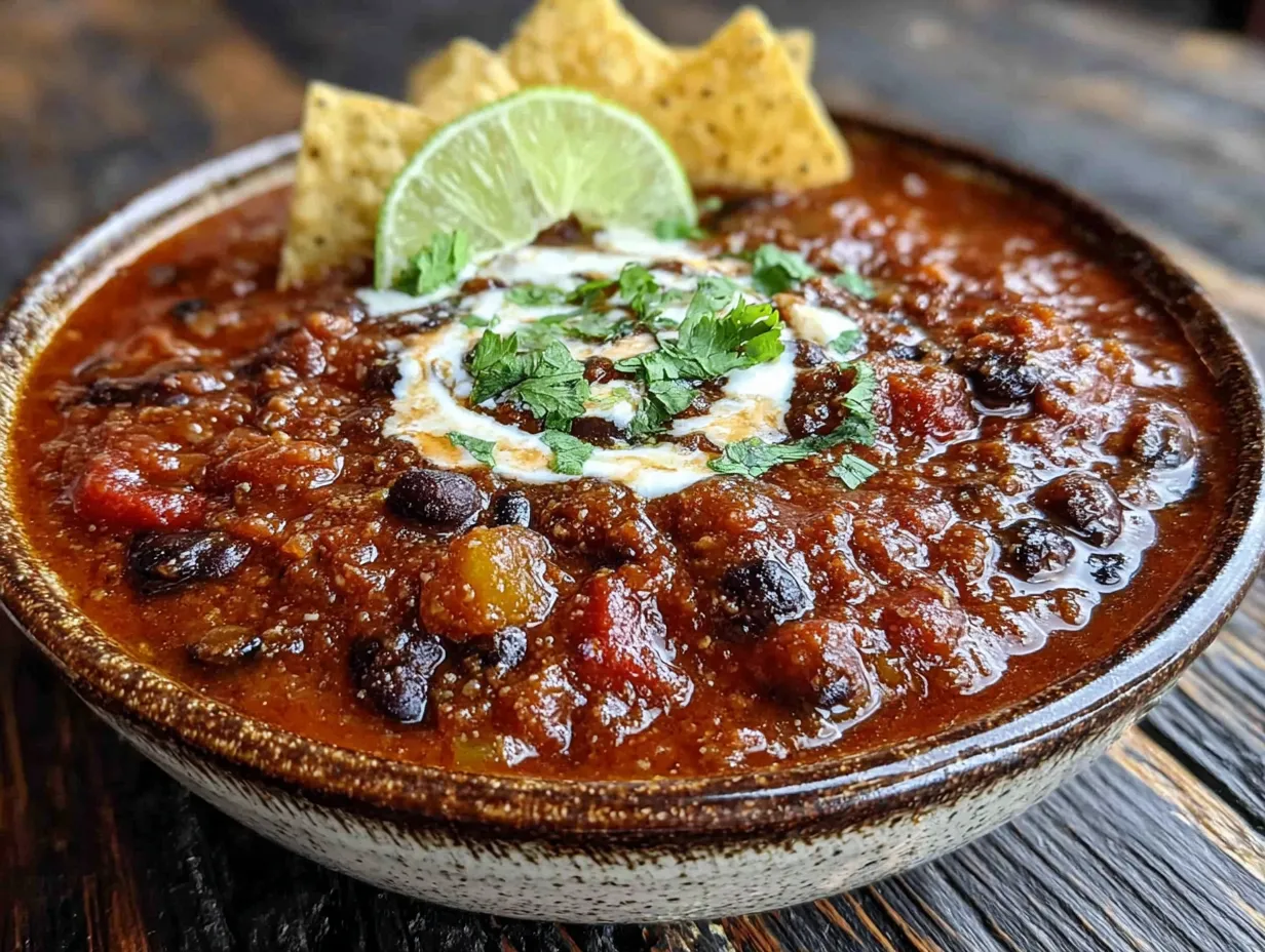 pumpkin chili with black beans preparation steps