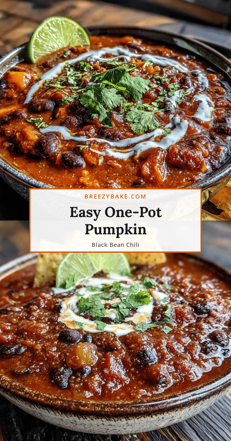 pumpkin chili with black beans recipe