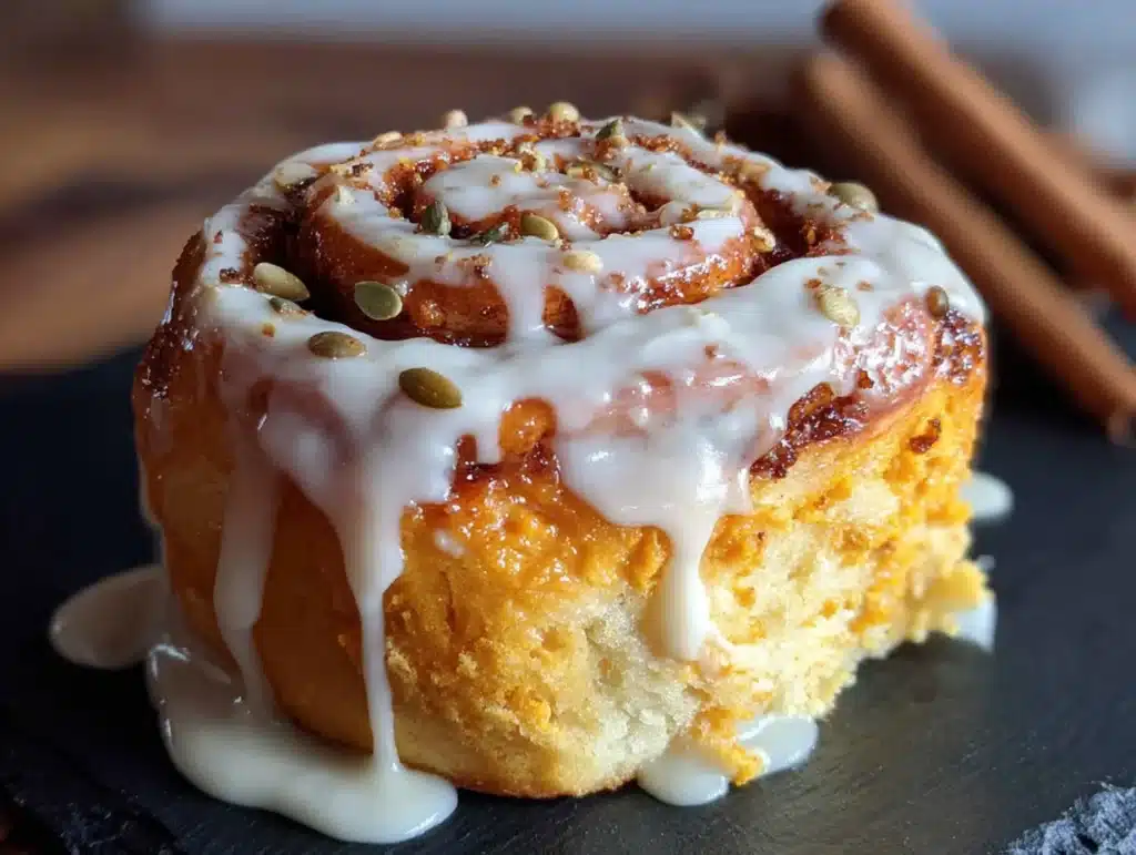 pumpkin cinnamon rolls - featured image