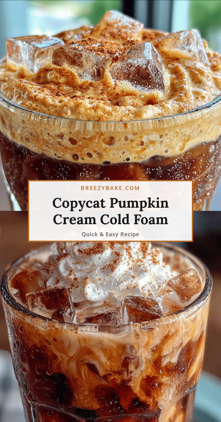 pumpkin cream cold foam iced coffee recipe