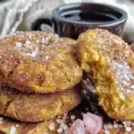 pumpkin snickerdoodle cookies - featured image