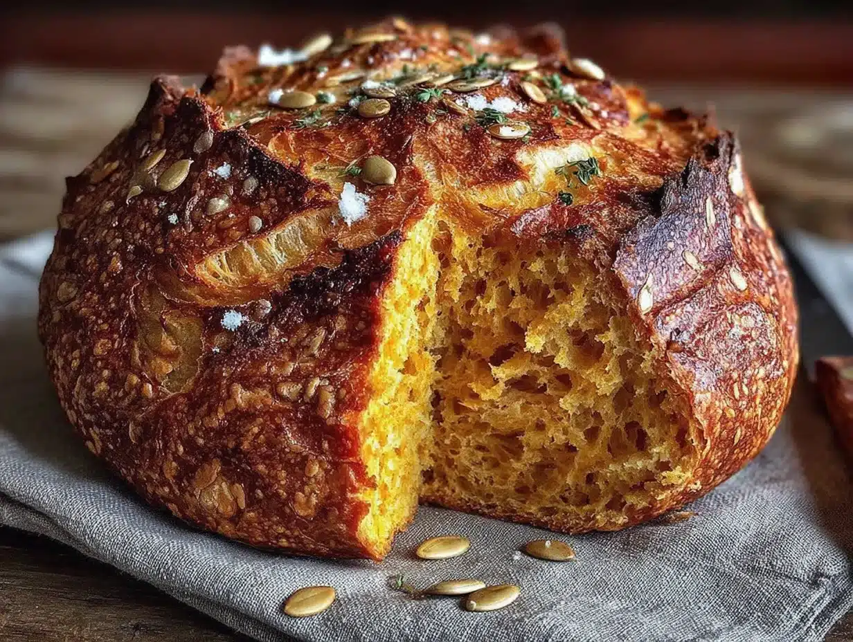 pumpkin sourdough discard bread preparation steps