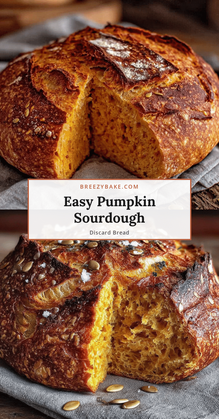 pumpkin sourdough discard bread recipe