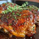 quick garlic butter chicken thighs - featured image