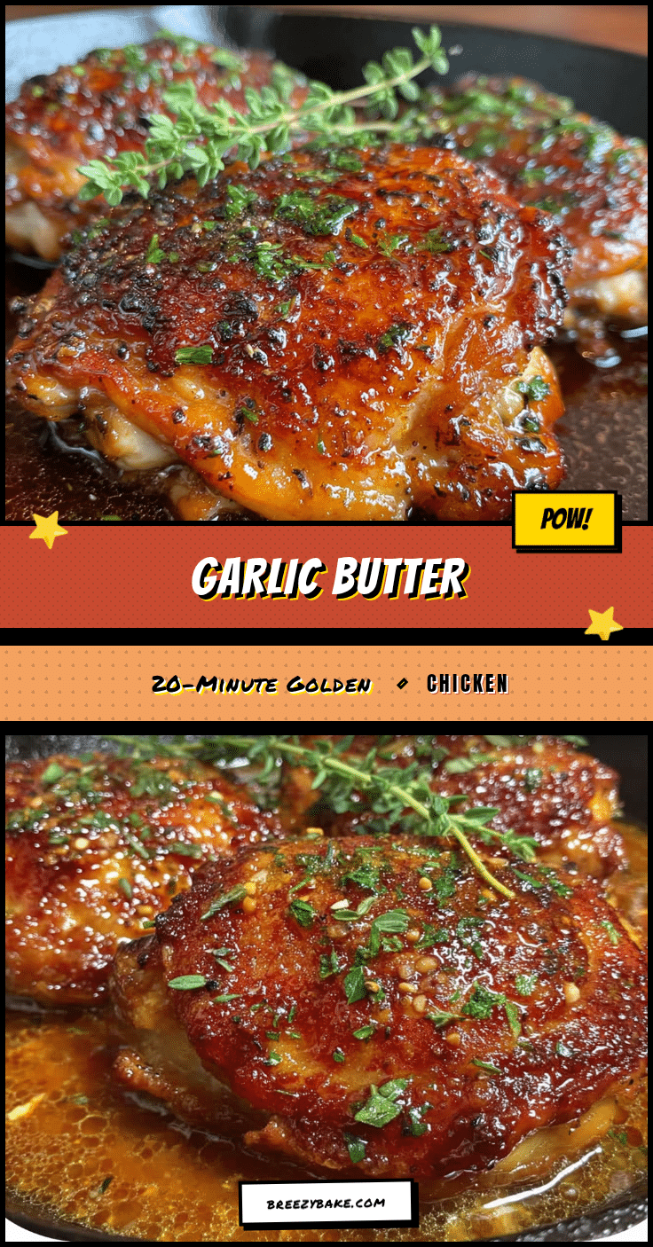 quick garlic butter chicken thighs recipe