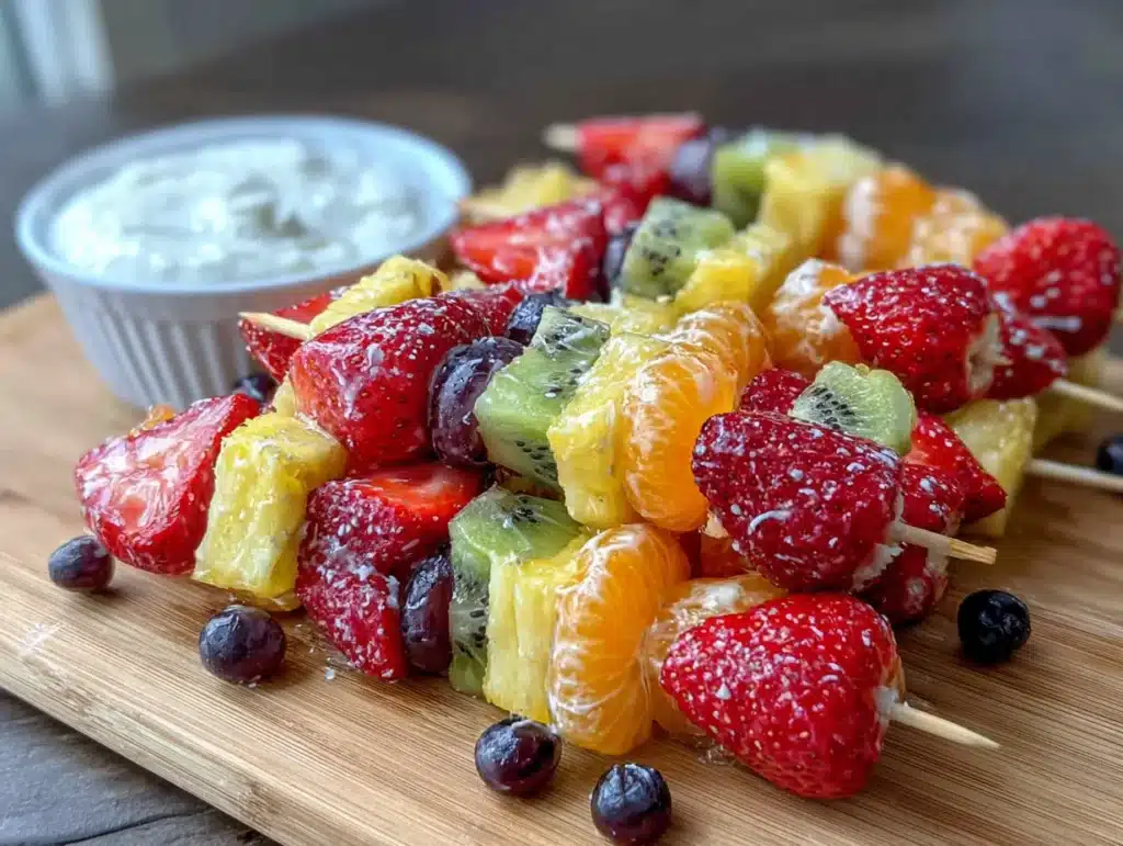 rainbow fruit kabobs - featured image