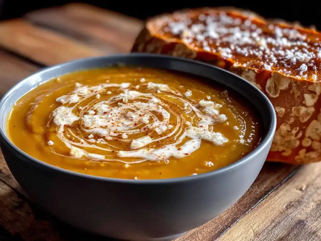 roasted butternut squash soup - featured image