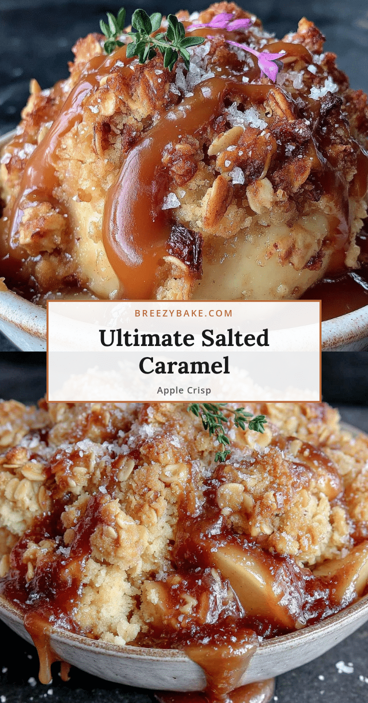 Salted Caramel Apple Crisp recipe