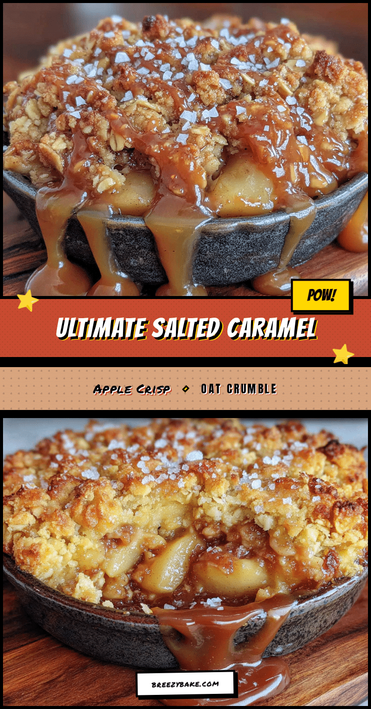 Salted caramel apple crisp recipe