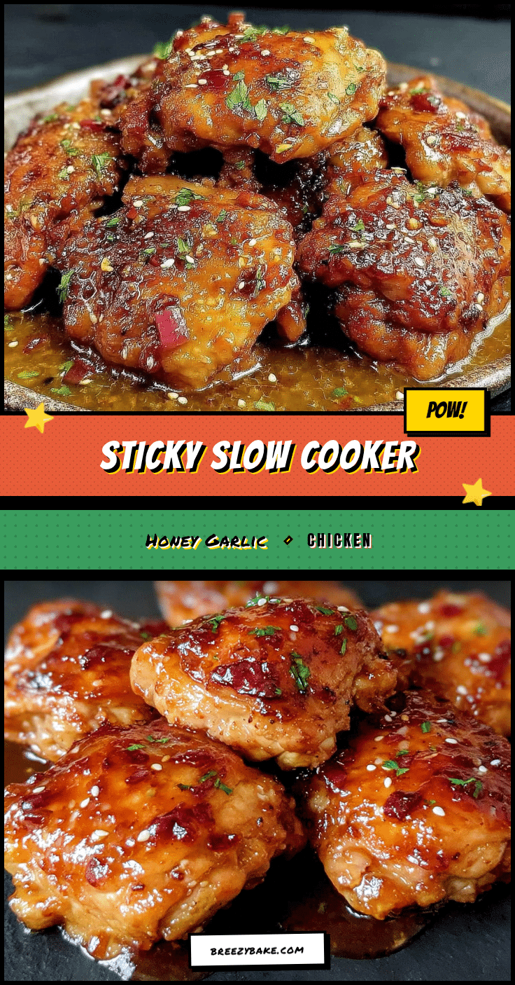 slow cooker honey garlic chicken thighs recipe