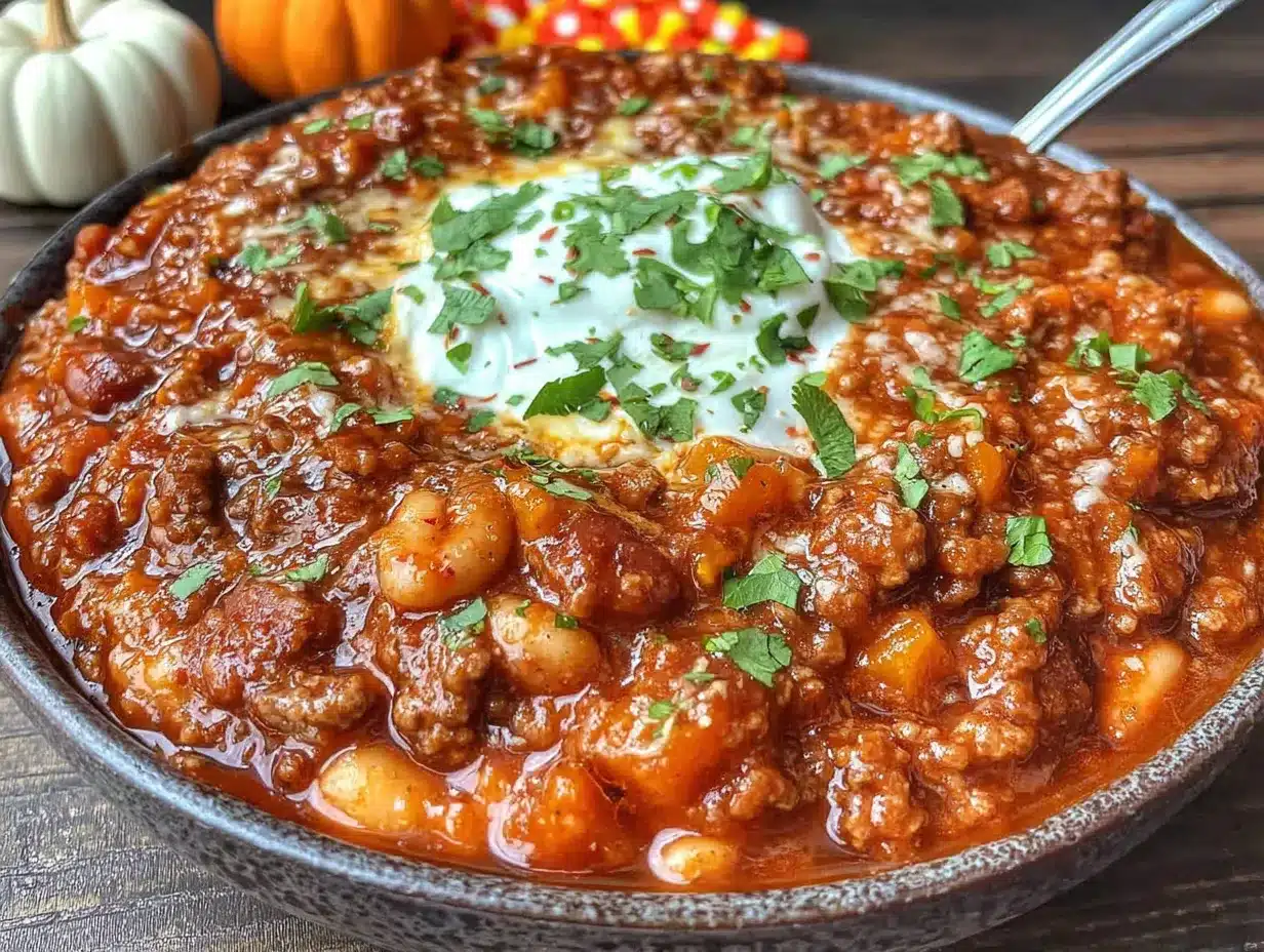 slow cooker pumpkin chili preparation steps