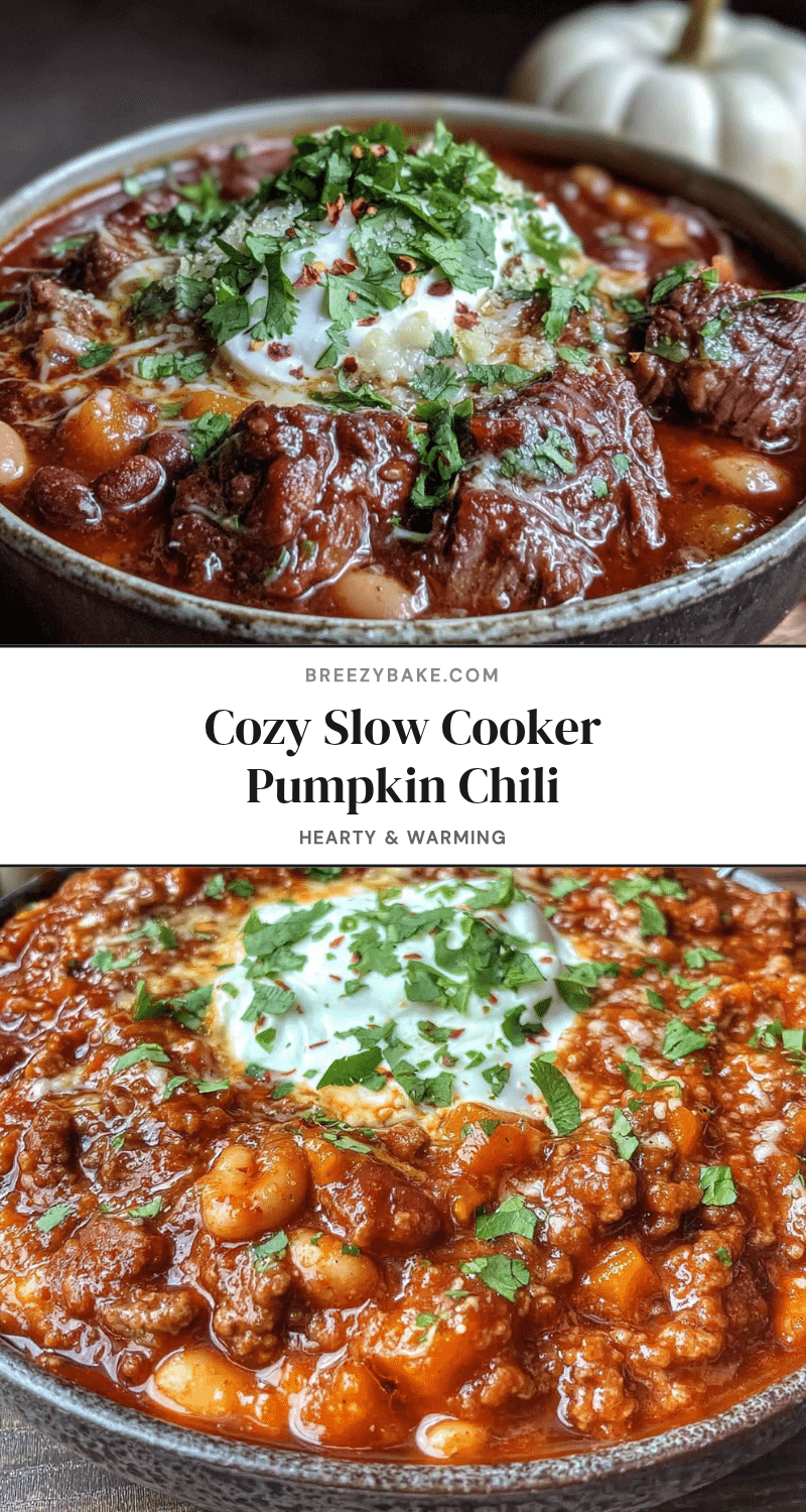 slow cooker pumpkin chili recipe