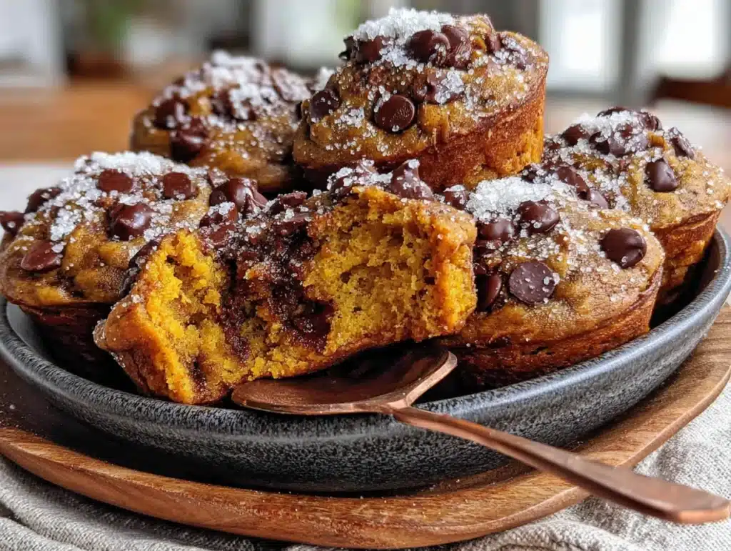 small-batch pumpkin chocolate chip muffins - featured image
