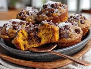 small-batch pumpkin chocolate chip muffins - featured image