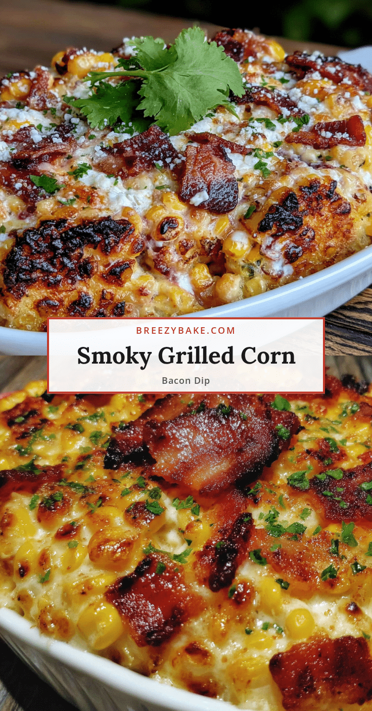 smoky grilled corn and bacon elote dip recipe