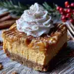 spiced pumpkin cheesecake bars - featured image