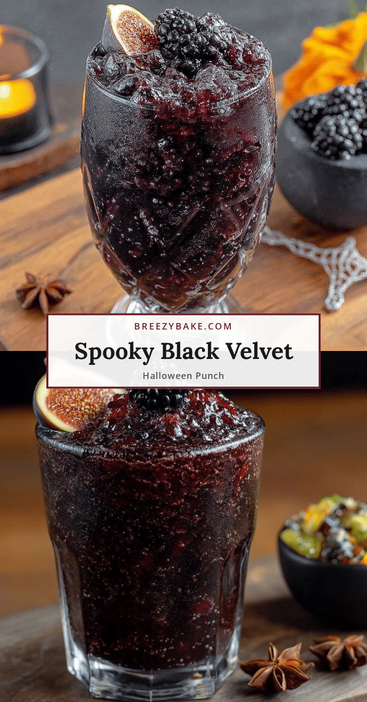 spooky black velvet halloween punch recipe