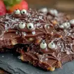 Spooky Spiderweb Chocolate Bark - featured image