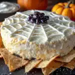 spooky spiderweb taco dip - featured image