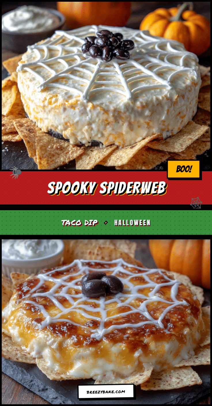 spooky spiderweb taco dip recipe
