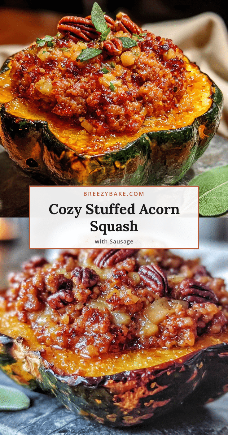 stuffed acorn squash with sausage and apples recipe