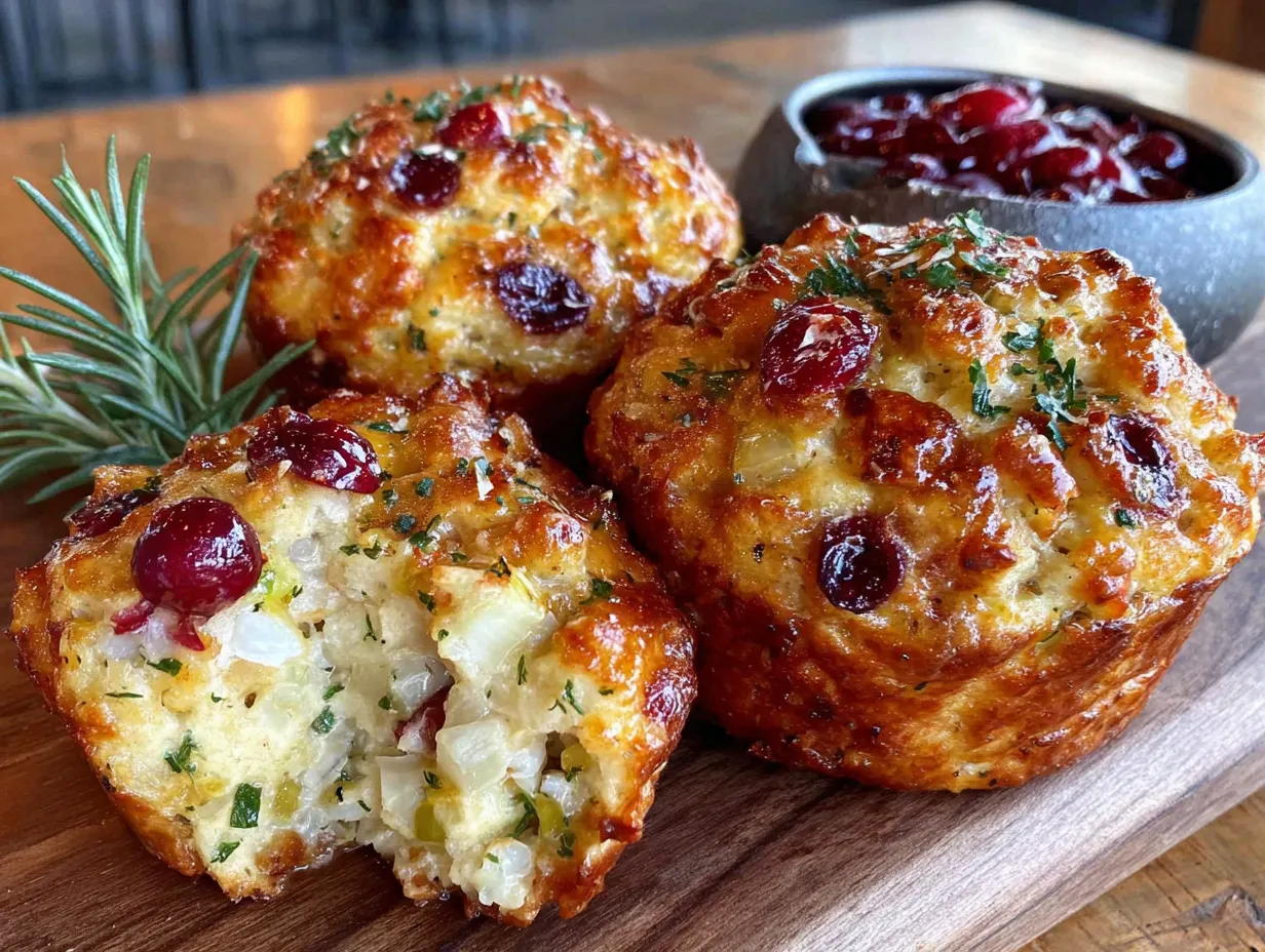 stuffing muffins preparation steps