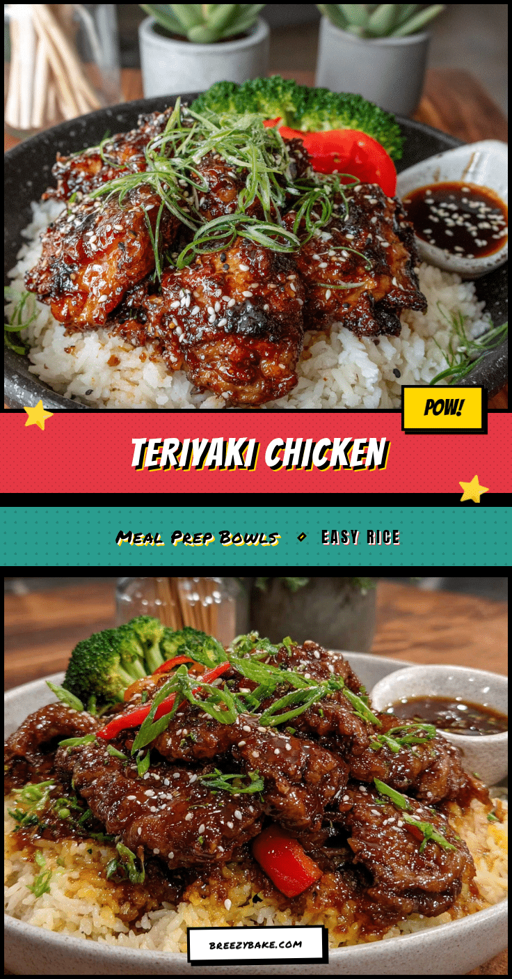 teriyaki chicken meal prep bowls recipe