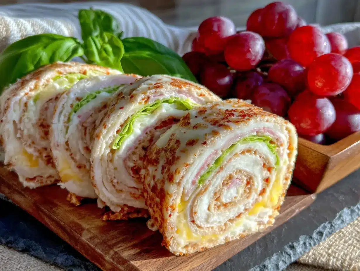 turkey and cheese roll-ups preparation steps