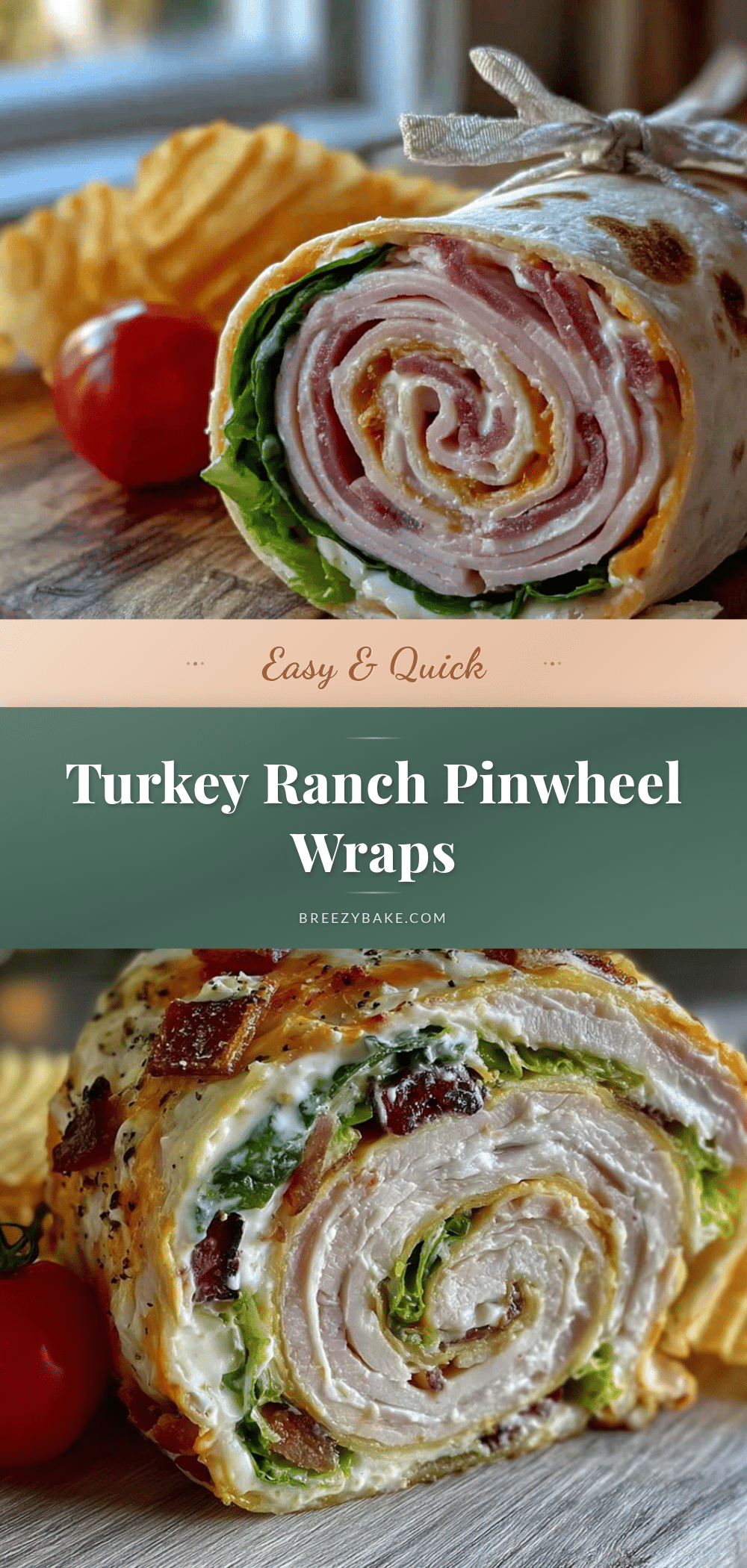 turkey ranch pinwheel wraps recipe