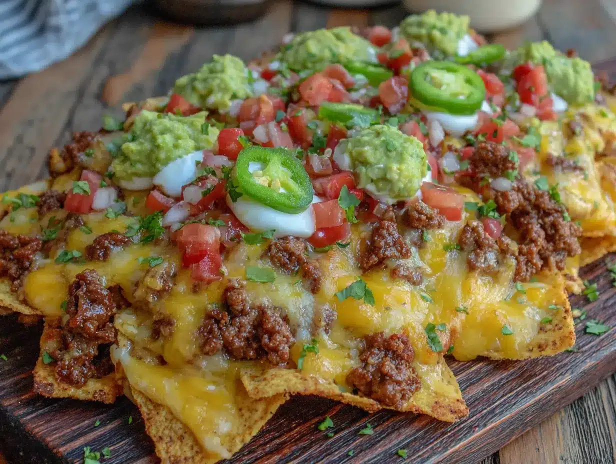 ultimate loaded nacho football charcuterie board preparation steps