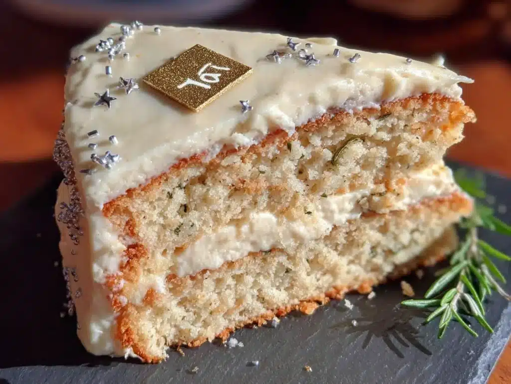 virgo birthday cake with gold leaf - featured image