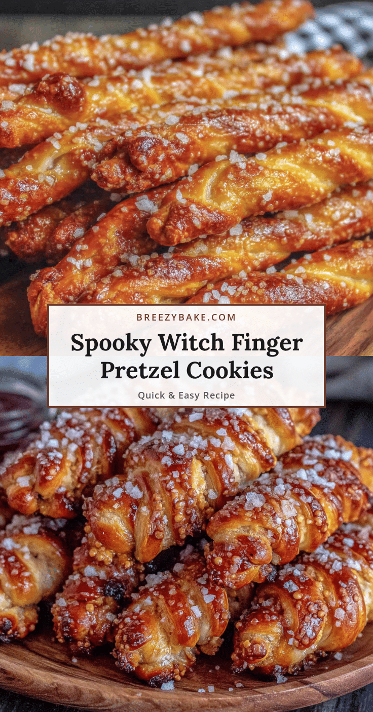 witch finger pretzel cookies recipe