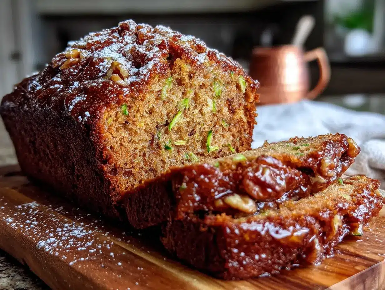 zucchini bread with walnuts preparation steps