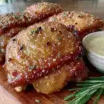 air fryer chicken thighs - featured image