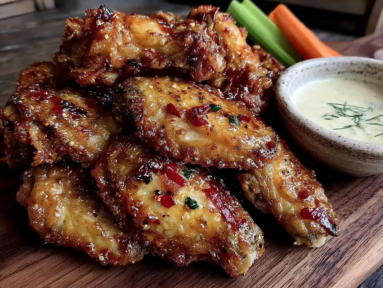 air fryer football wings with ranch preparation steps
