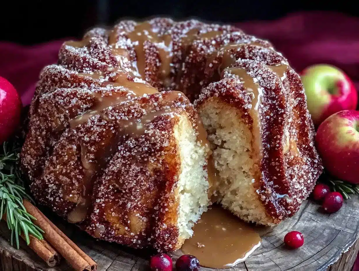 apple cider bundt cake preparation steps