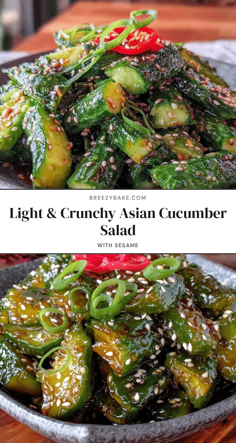 asian cucumber salad with sesame recipe