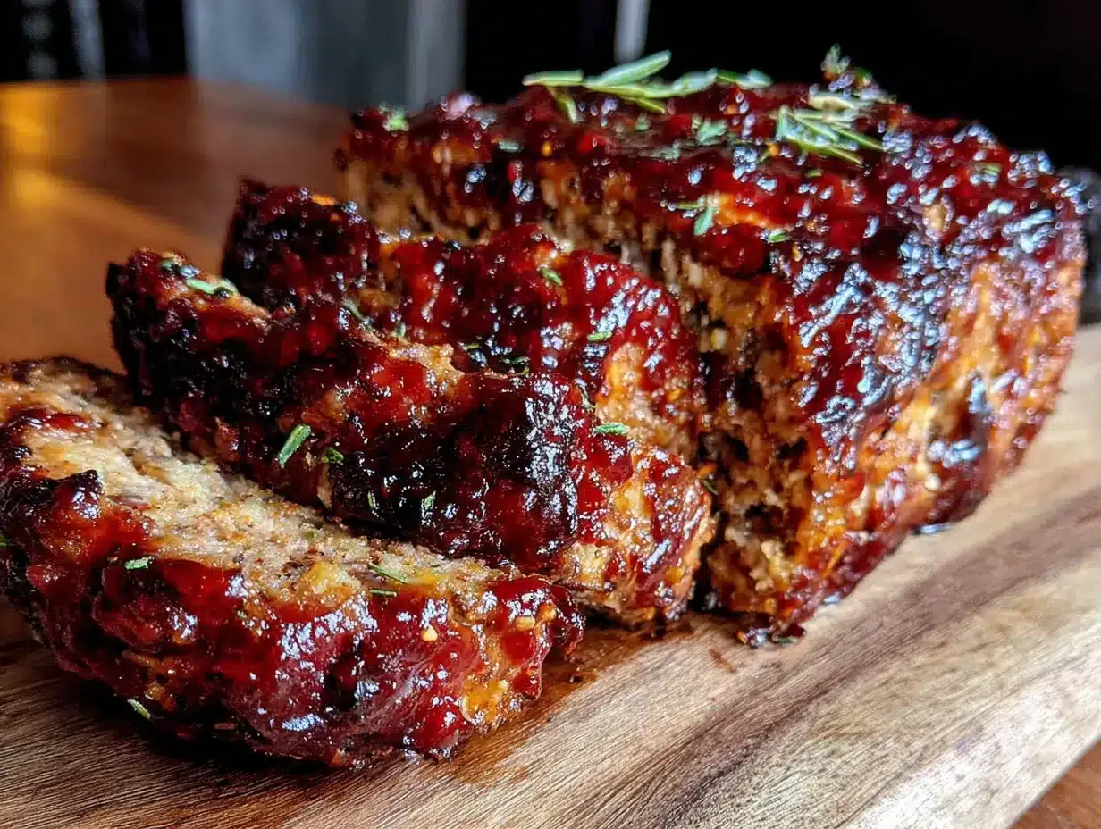 baked meatloaf with brown sugar glaze preparation steps