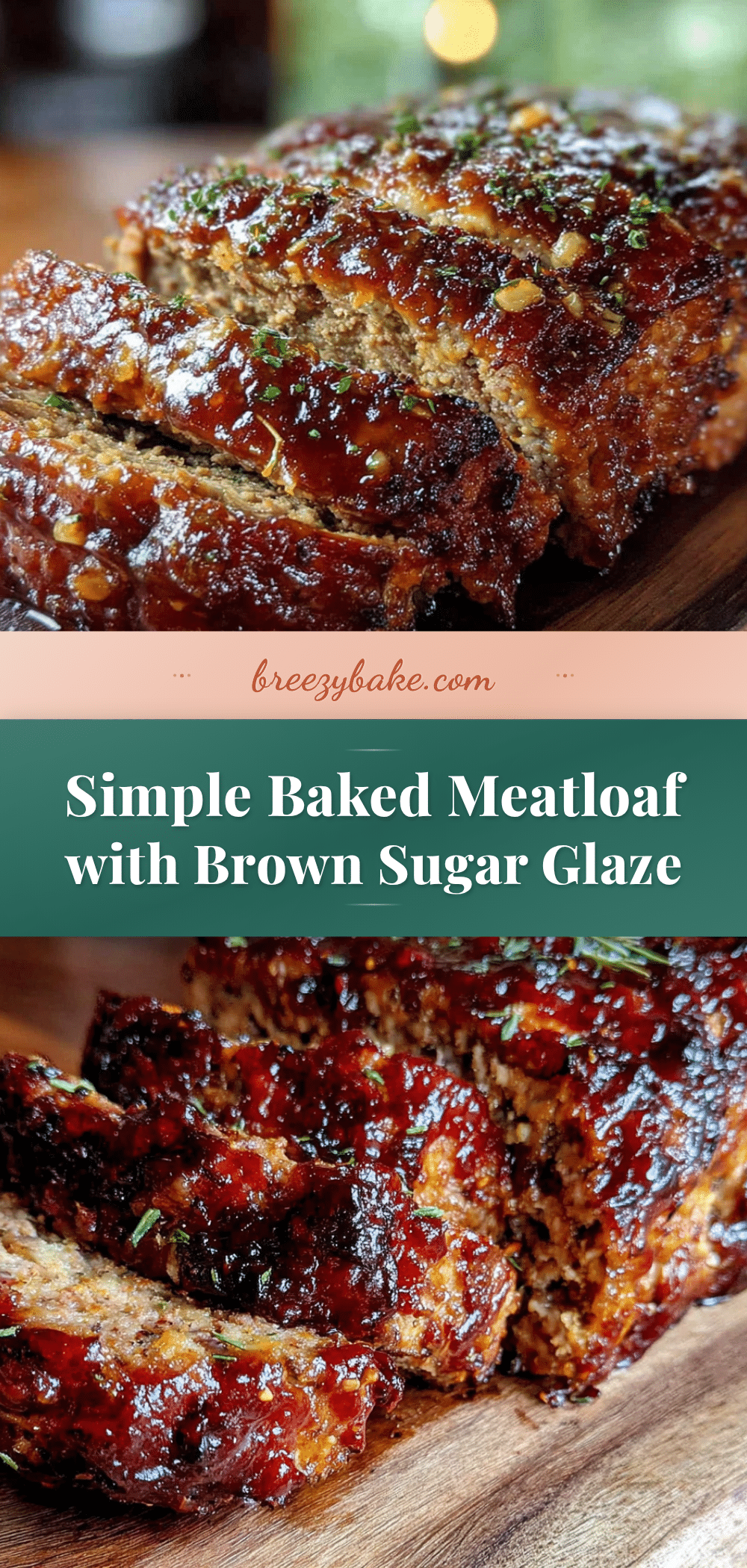 baked meatloaf with brown sugar glaze recipe