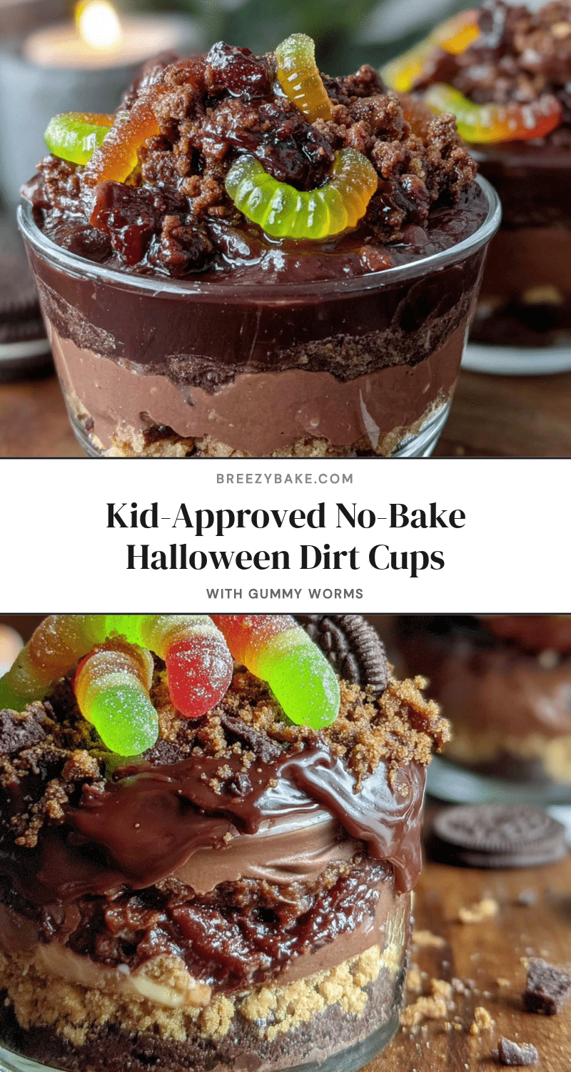 best no-bake halloween dirt cups recipe