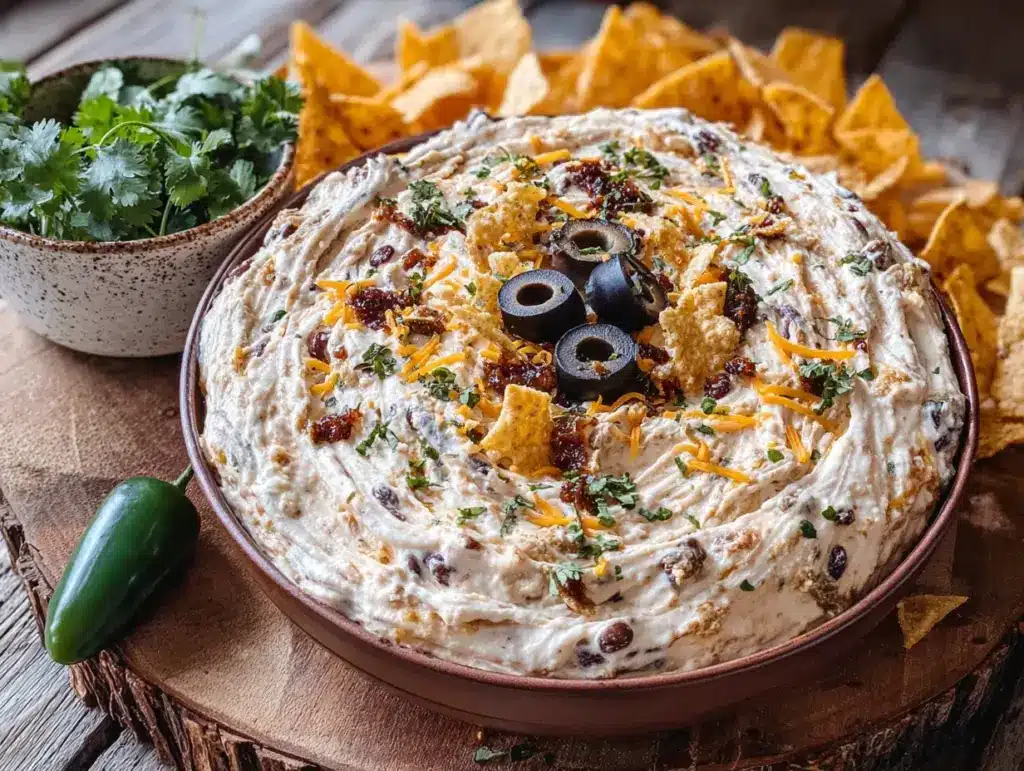 black bean mummy taco dip - featured image