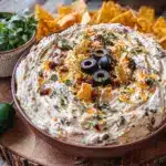 black bean mummy taco dip - featured image