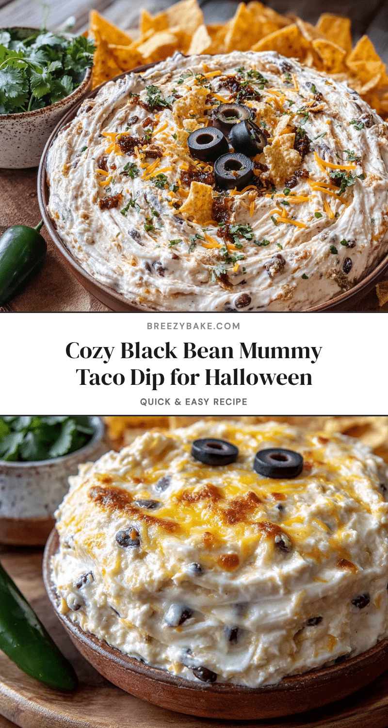 black bean mummy taco dip recipe