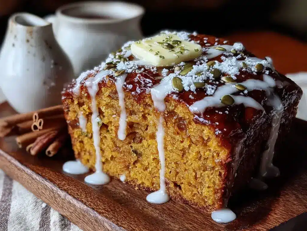 brown butter pumpkin bread - featured image