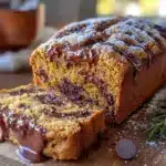 brown butter pumpkin chocolate chip bread - featured image