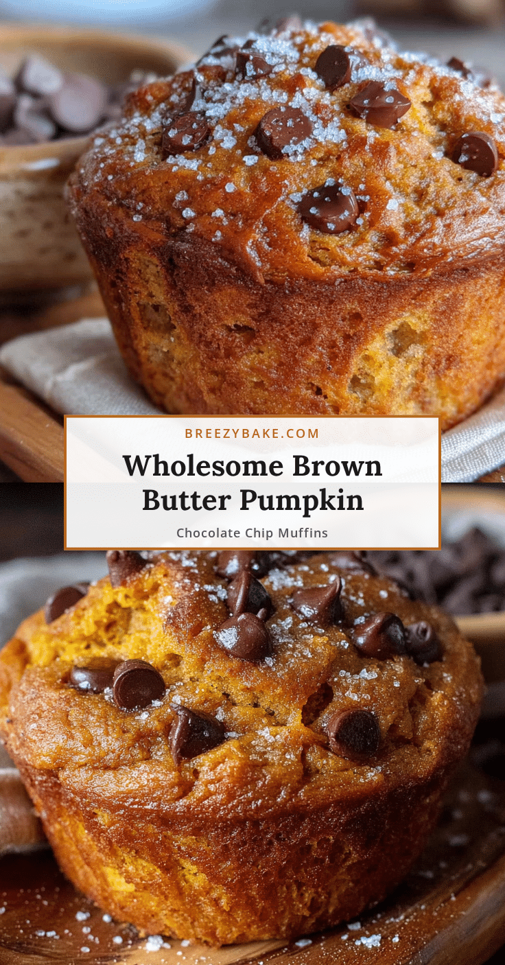 brown butter pumpkin chocolate chip muffins recipe